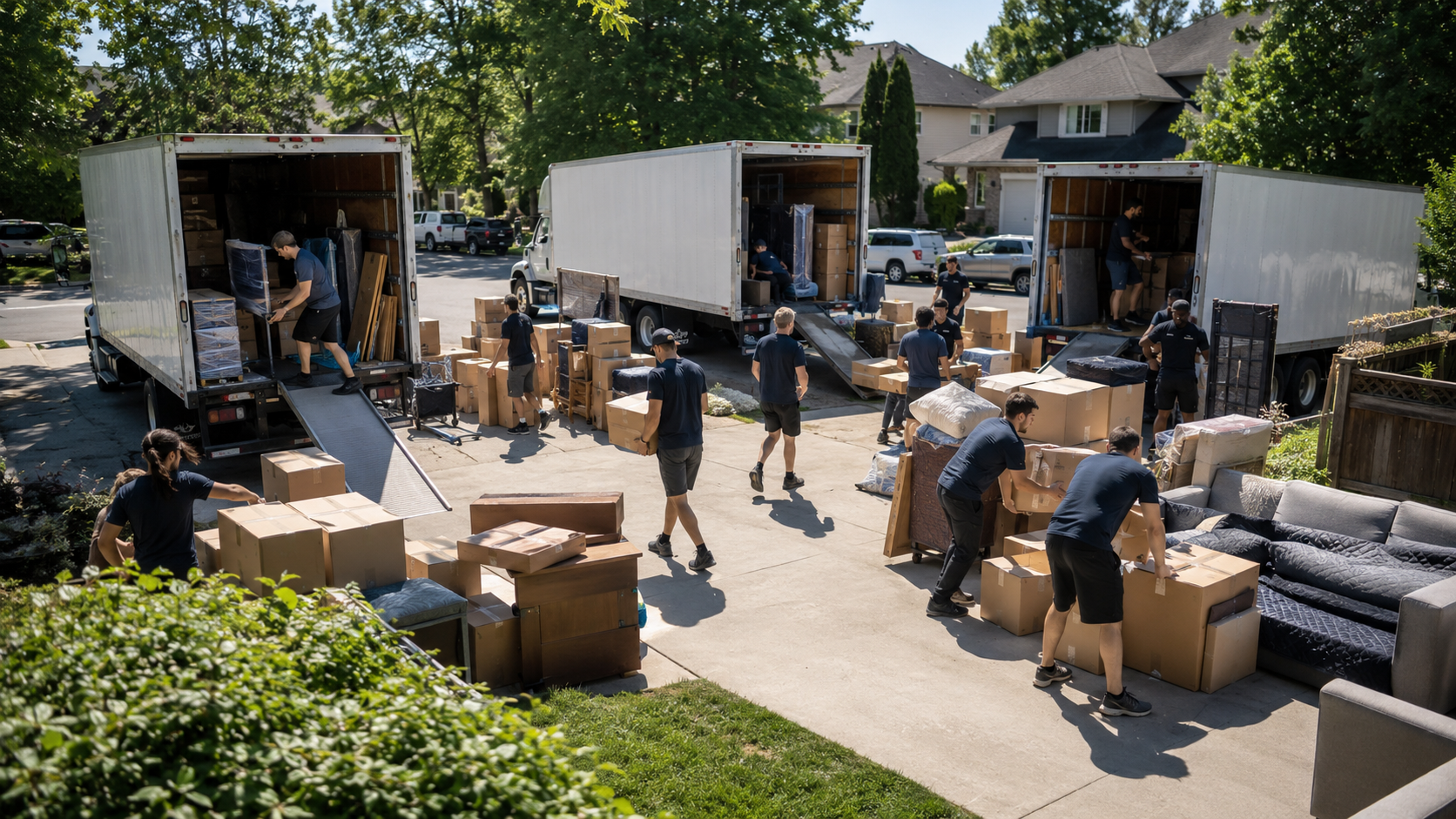 Peak season moving survey overflow support